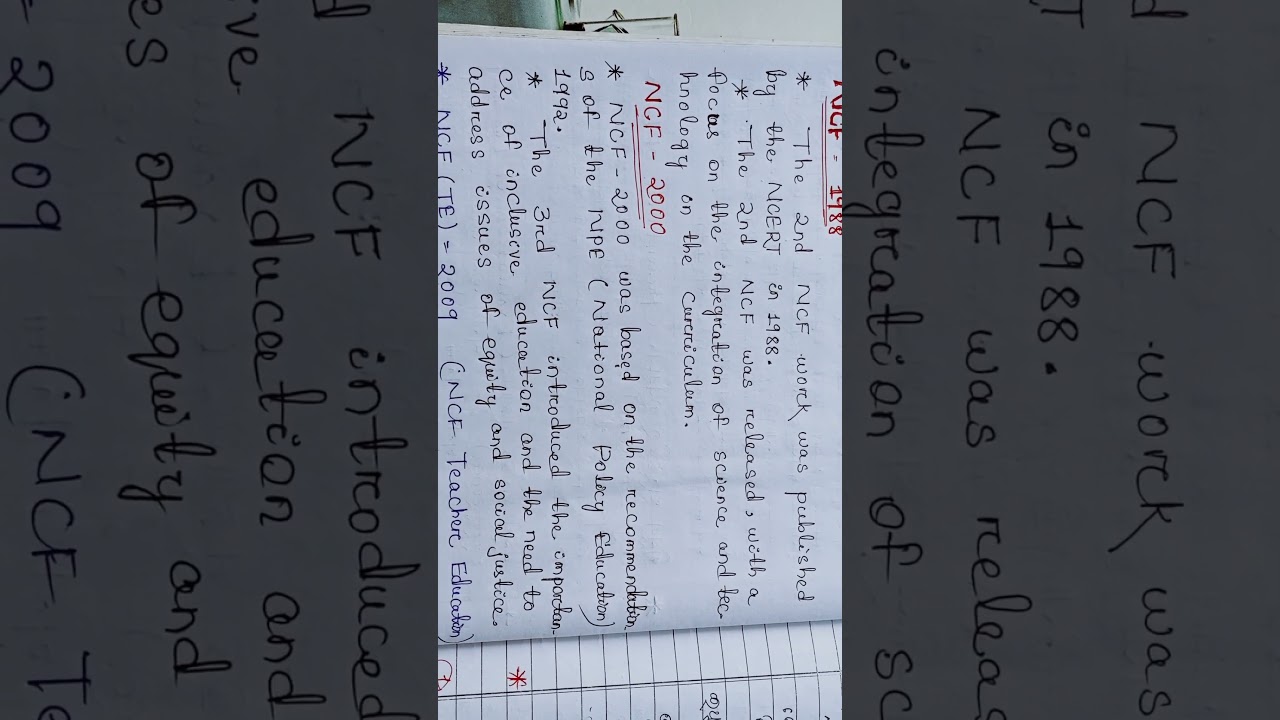 National Curriculum Framework