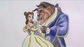 How To Draw Beauty The Beast Cartoon Drawing Of Disney Princess Belle Beauty The Beast Youtube