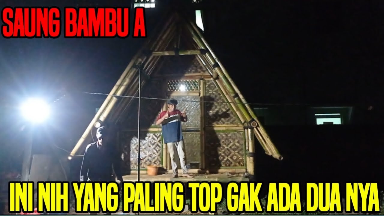 SAUNG BAMBU MODEL SEGITIGA ‼️ INI NIH PALING TOP DARI YANG LAIN