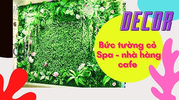 Thi công bức tường cỏ - thảm cỏ treo tường - cỏ nhân tạo