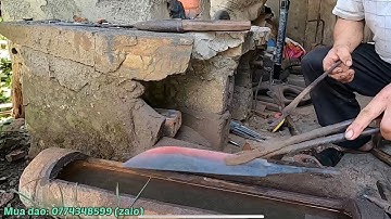 Dao mèo thủ công, lò rèn chú Sử