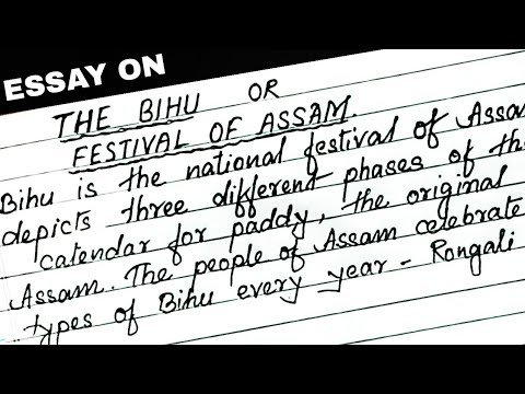essay writing the bihu festival of assam