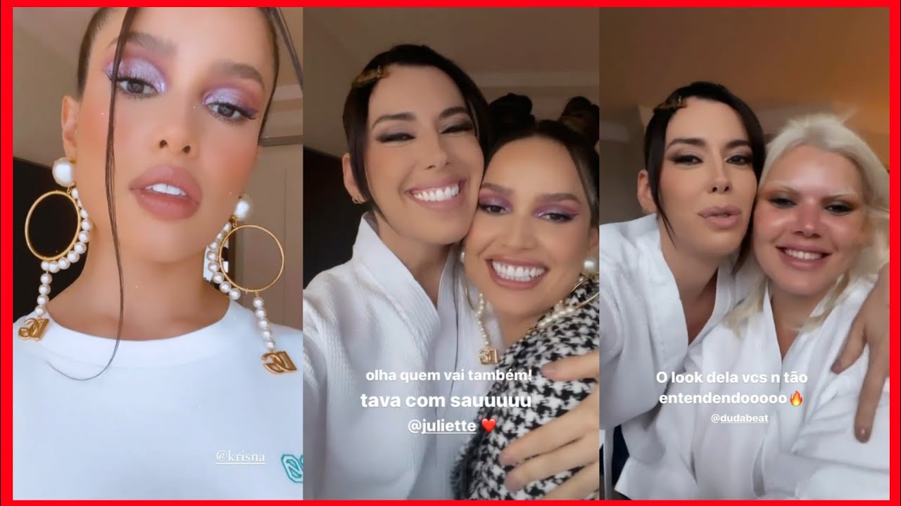 JULIETTE CAMILA COUTINHO E DUDA BEAT NO MESMO HOTEL