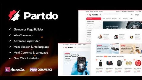 Partdo – Auto Parts and Tools Shop WooCommerce WordPress Theme | GPL licence | Free Download