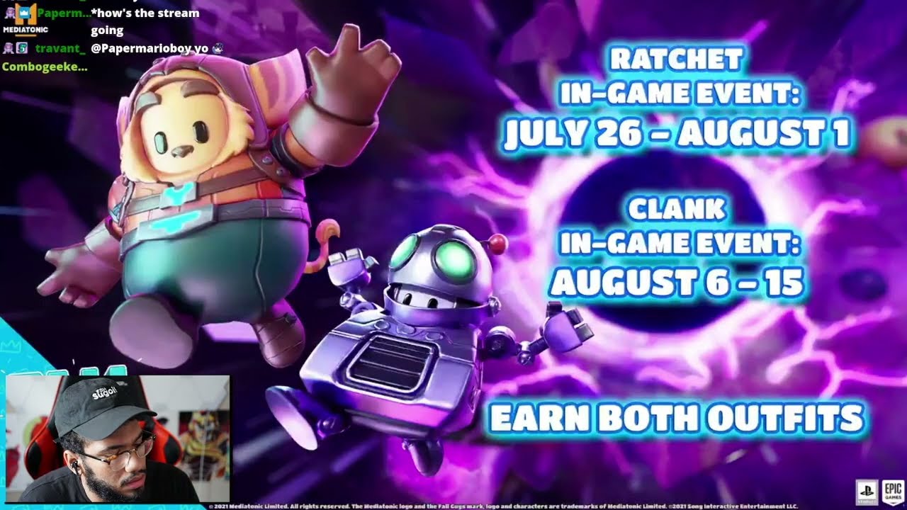 Retro reacts to Ratchet & Clank in Fall Guys