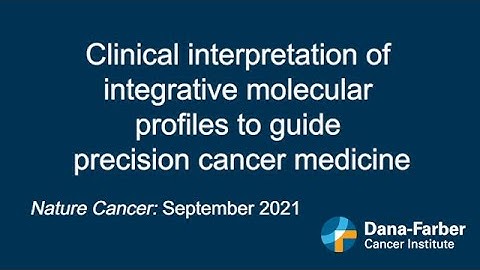 Precision Oncology: New research looks at integrative molecular profiles