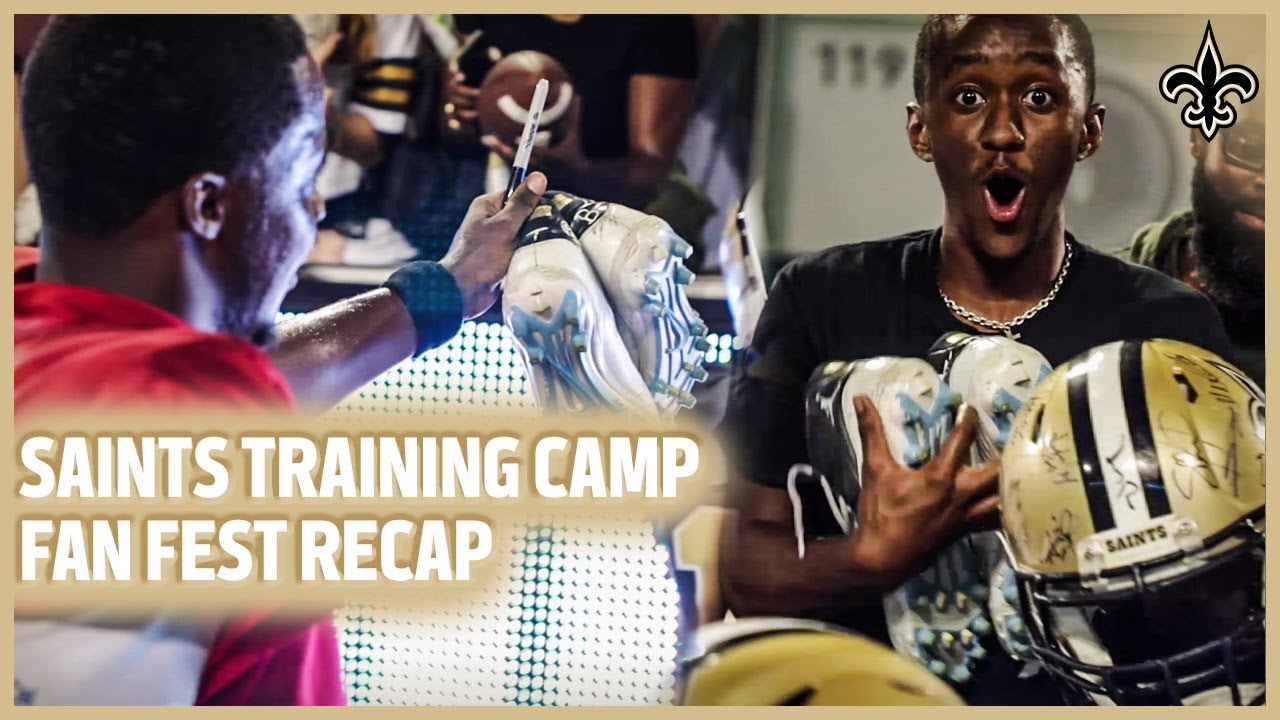 Recap from Fan Fest, Saints Training Camp Practice at Tulane | New Orleans Saints football score