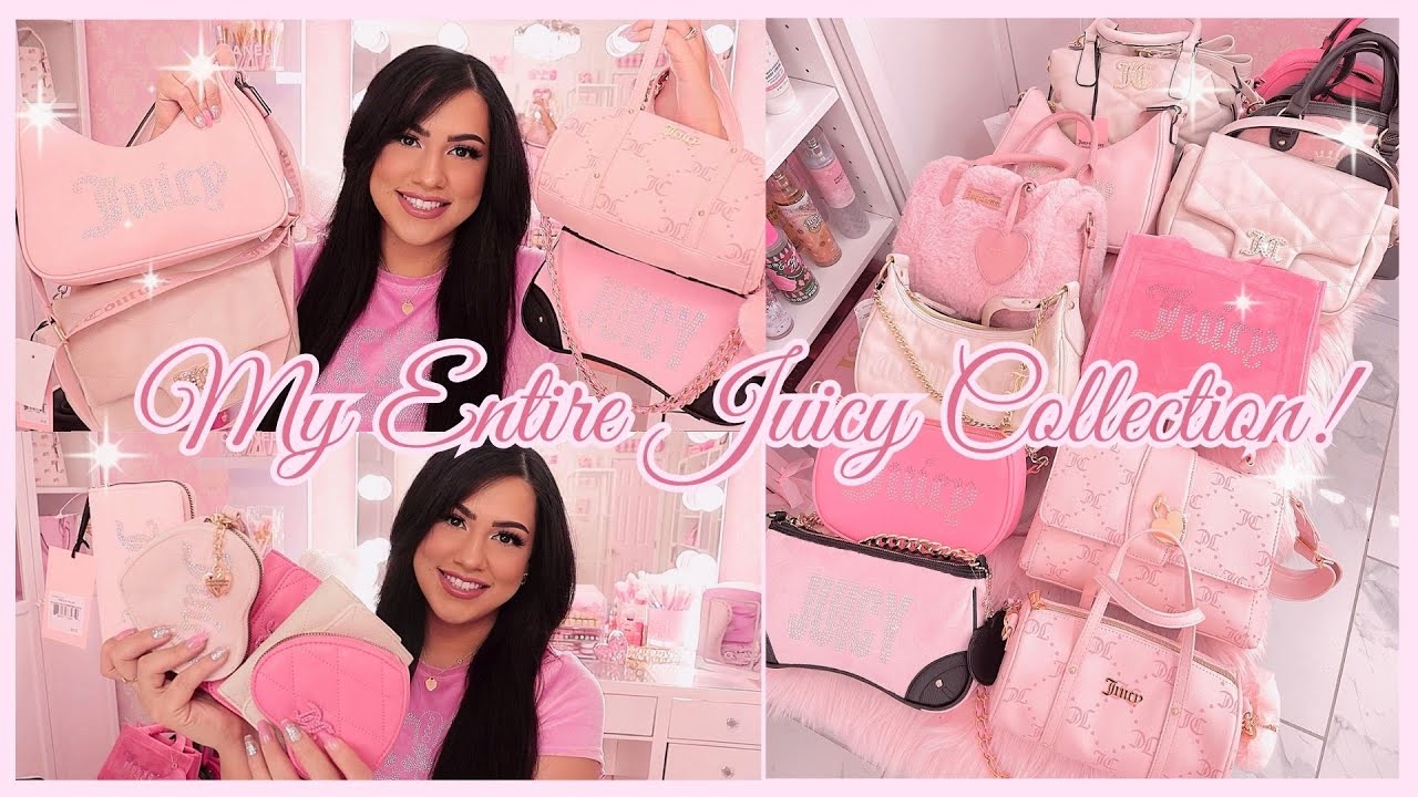 Juicy Couture BEJ1M8784WPO902 関税送料込 MY UPDATED JUICY COUTURE BAG COLLECTION! 2024 - YouTube