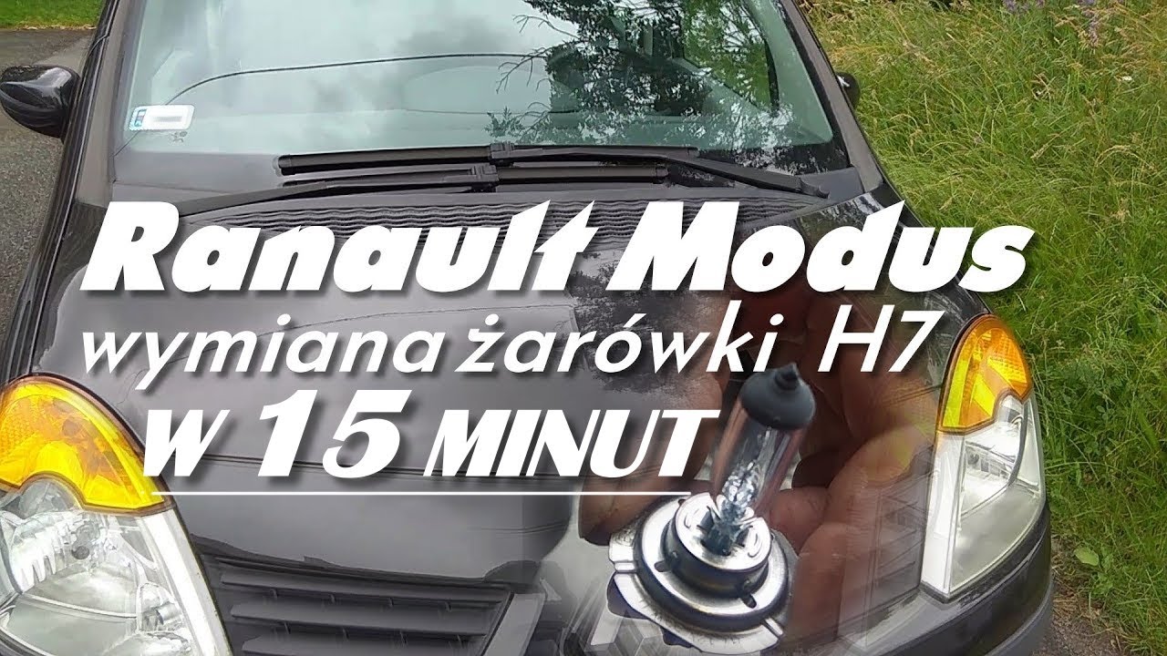 Renault Modus Wymiana Żarówki H7 W 15 Min. / Bulb Replacement Without Removing The Bumper - Youtube