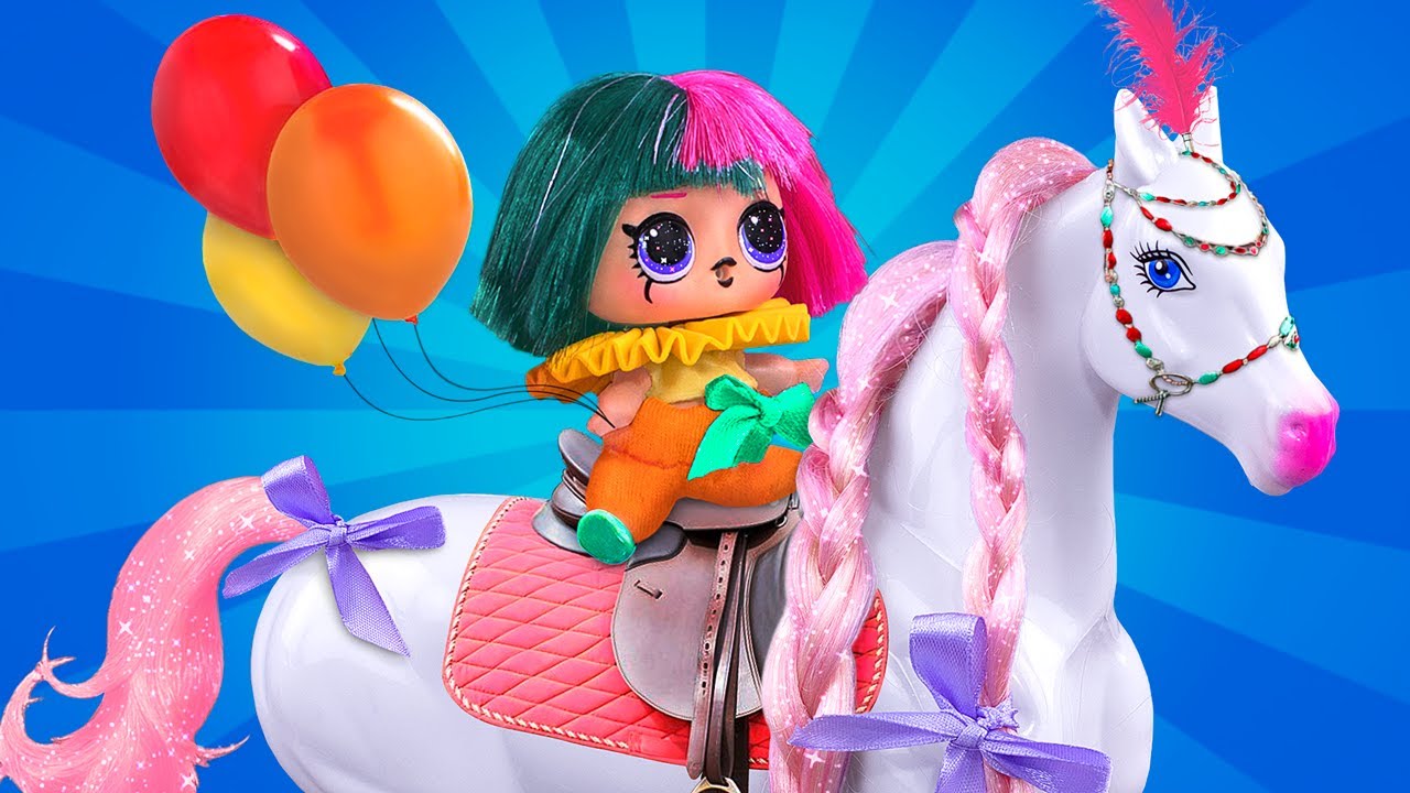 10 Barbie And Lol Surprise Diys Puppet Circus Ideas
