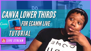 HOW TO MAKE LOWER THIRDS FOR ECAMM LIVE IN CANVA
