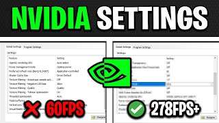 NVIDIA CONTROL PANEL  Best Settings for FPS & NO DELAY! (UPDATED)