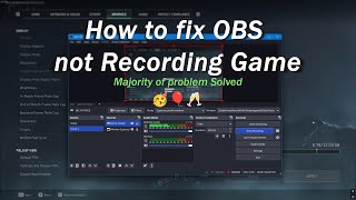 How to fix OBS not Recording Game in 2025. Big problem Fixed👍🏻