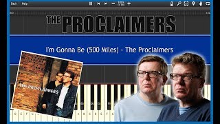 I'm Gonna Be (500 Miles) - The Proclaimers (Synthesia) [Tutorial] [Instrumental Video] [Download]