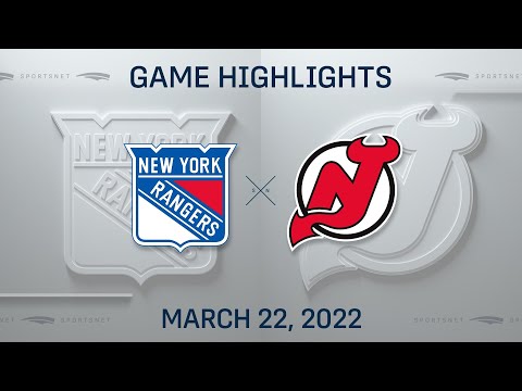 NHL Highlights | Rangers vs. Devils - Mar. 22, 2022