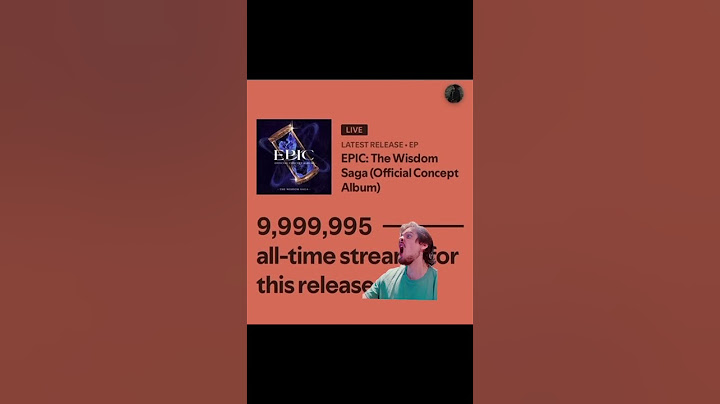 EPIC: The Wisdom Saga has passed 10 MILLION STREAMS IN LESS THAN 4 DAYS 😭🙌🏼💙 THANK YOU