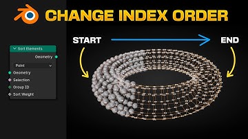 How to Change the INDEX ORDER and Reveal Elements in Blender 4.1 - Geometry Nodes
