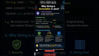 Why String is Immutable in Java? ☕🚀 #tech #springplatform #java #coding #javaprojects #javafullstack