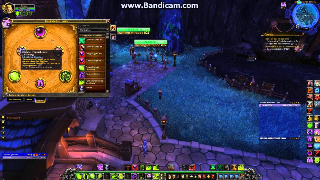 WoD Hexenmeister Guide 6.0.3 Destro / Zerstörungs Skillung - YouTube