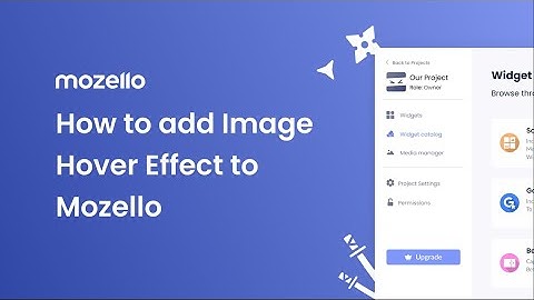 How to add a Image Hover Effect to Mozello