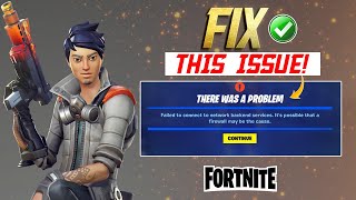 How to Fix Fortnite Failed to Connect to Network Backend Services on PC