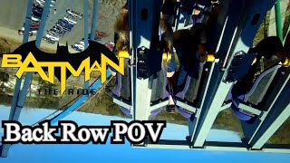 Batman The Ride Back Row POV At Six Flags Over Georgia