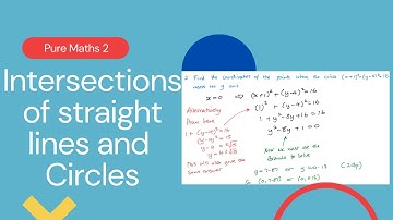 Intersections of Straight lines and Circles (Edexcel IAL P2 2.3)