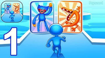 Monster Battle 3D Run & Fight - Gameplay Walkthrough Part 1 Monster Card Battle Merge Run (Android)