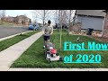 First Mow of the Lawn for 2020 + Bonus Haircut Footage