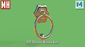 3D Modeling a Victorian style Door Knocker