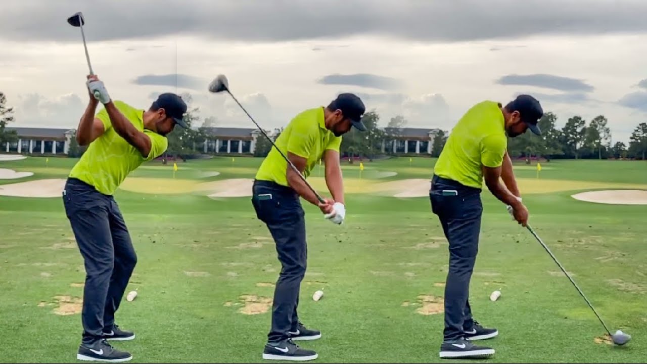 Tony Finau Golf Swing DRIVER SEQUENCE Full Speed + SLOW MOTION YouTube