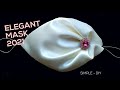 It only takes 3 minutes to sew elegant mask 🌹Máscara exótica linda e confortável com clipe nasal