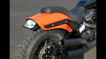 Custom Dynamics Integrated Taillight & License Plate Relocation - Softail Fat Bob