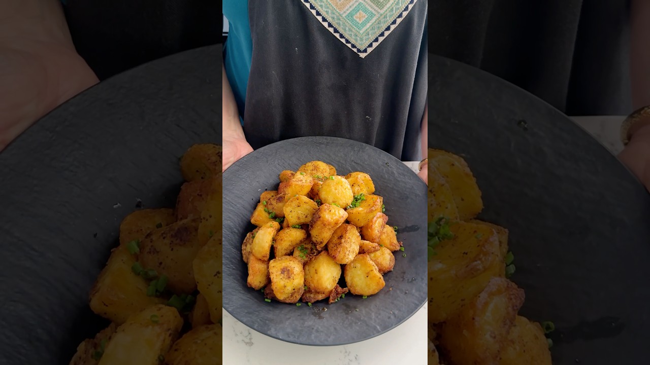 Самый хрустящий жареный картофель, который вы когда-либо готовили #рецепт 👇🏾