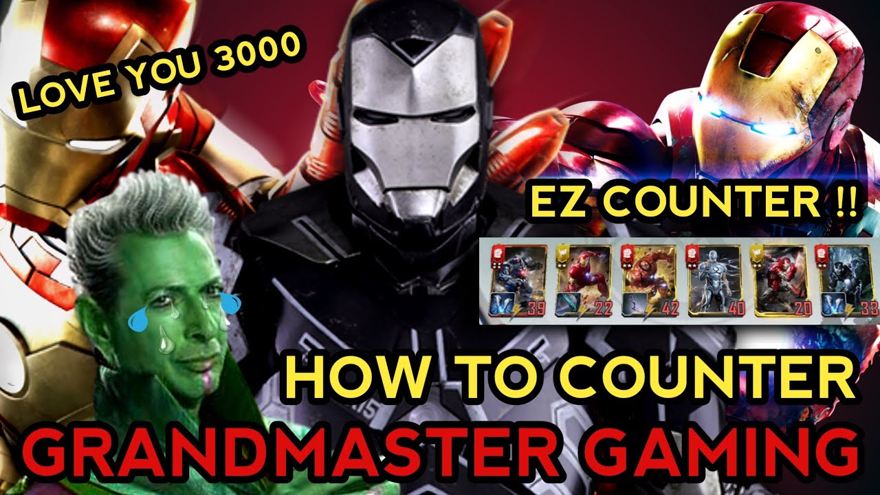 MARVEL DUEL - HOW TO COUNTER GRANDMASTER GAMING!! - IRONMAN DECK !!!