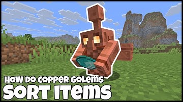 How Do COPPER GOLEMS SORT ITEMS In MINECRAFT