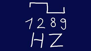 1289 hz square