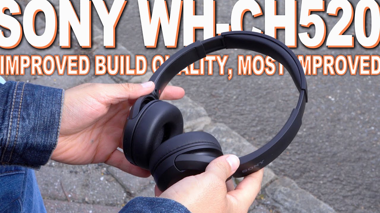 Bluetooth Wireless Headphones, Sony WHCH520 - White