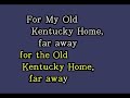 DKG038 16   Traditional   My Old Kentucky Home [karaoke]