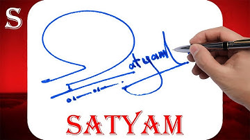 Satyam Name Signature Style | S Signature Style | Signature Style of My Name Satyam