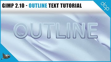 How to outline text in Gimp 2.10