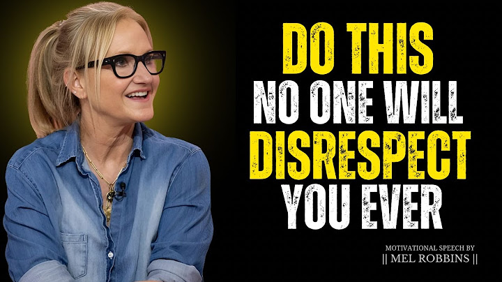 Do This & No One Will Ever Disrespect You Again || Mel Robbins #motivation