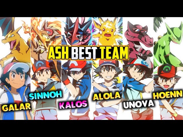 Ranking Top 10 Ash'S Pokémon Team From Worst To Best | Ash Pokemon  Strongest Team | Ash Best Team - Youtube