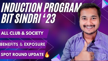lnduction Program for Batch 2K23|All About Induction Process|Jceceb Btech 2023 Spot Round Notice|BIT