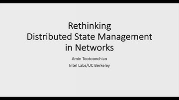 Rethinking Distributed State Management in Networks