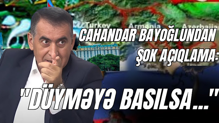 Cahandar Bayoğlundan ŞOK AÇIQLAMA:"Düyməyə basılsa..."