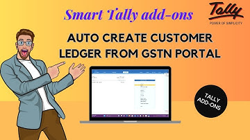 Auto Create Customer Ledger from GSTIN Portal | tally addons