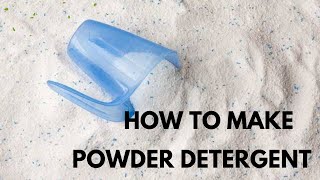 How to make powder detergent at home | laundry detergent soap