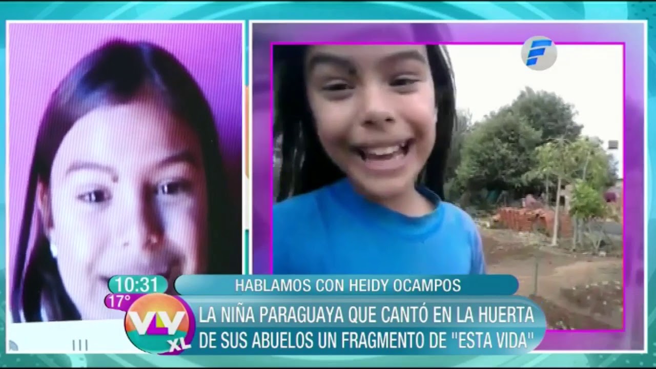 Entrevista con Heidy Ocampos, la niña que cantó en la huerta de sus abuelos | Vive la Vida XL