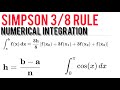 Simpson's 3/8 Rule Numerical Methods Engineering Mathematics | Numerical Analysis